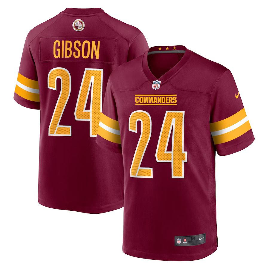 Men Washington Commanders #24 Antonio Gibson Nike Burgundy Game NFL Jersey->washington commanders->NFL Jersey